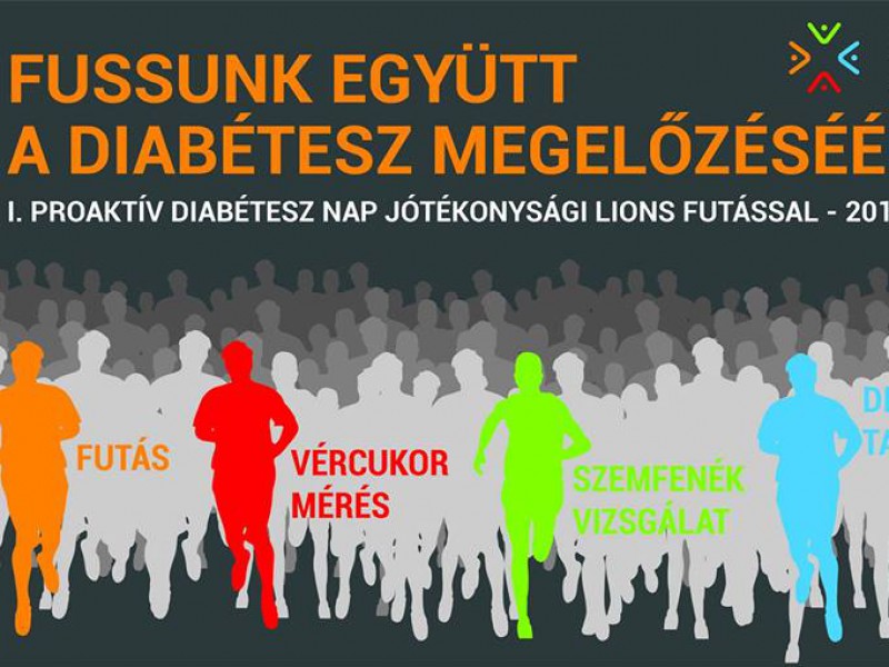 1. Proaktív diabétesz nap - Jótékonysági Lions futással